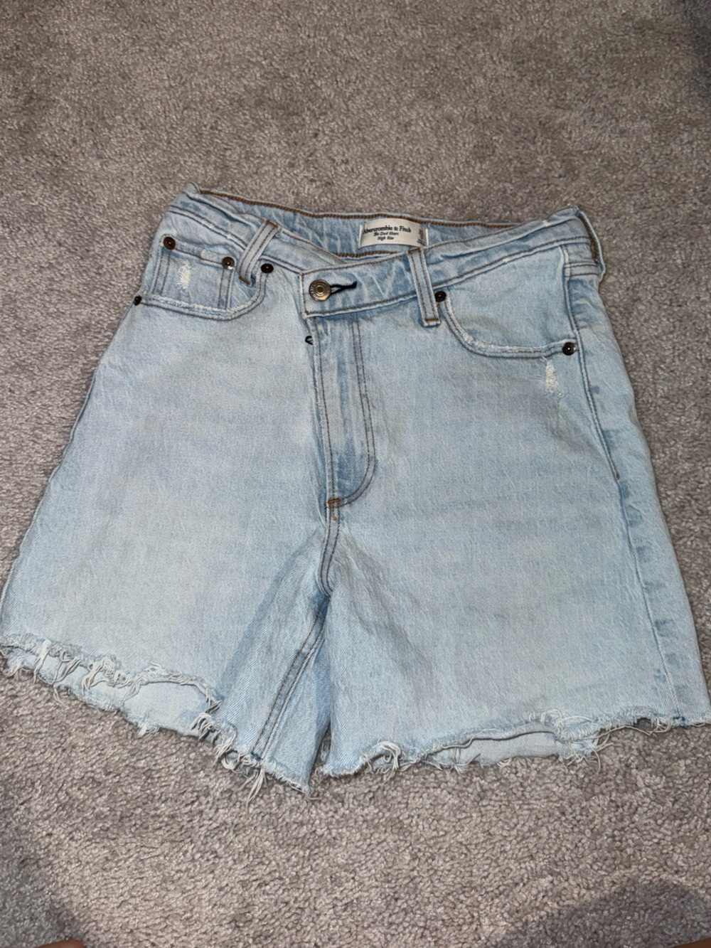Abercrombie & Fitch Light Blue Denim Shorts